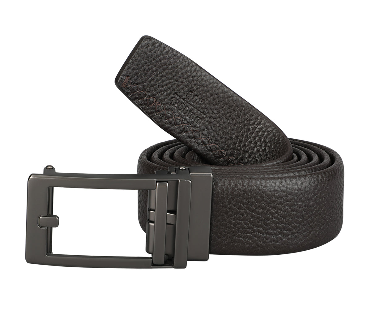 Men's belt in Genuine Leather - Brown