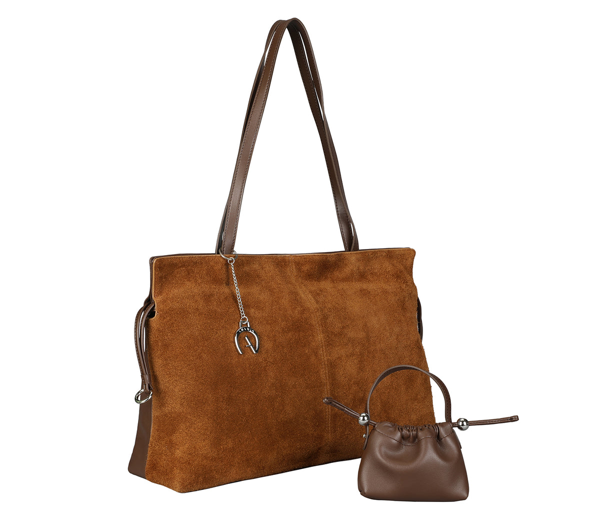 Raquel Shoulder Bag - Tan