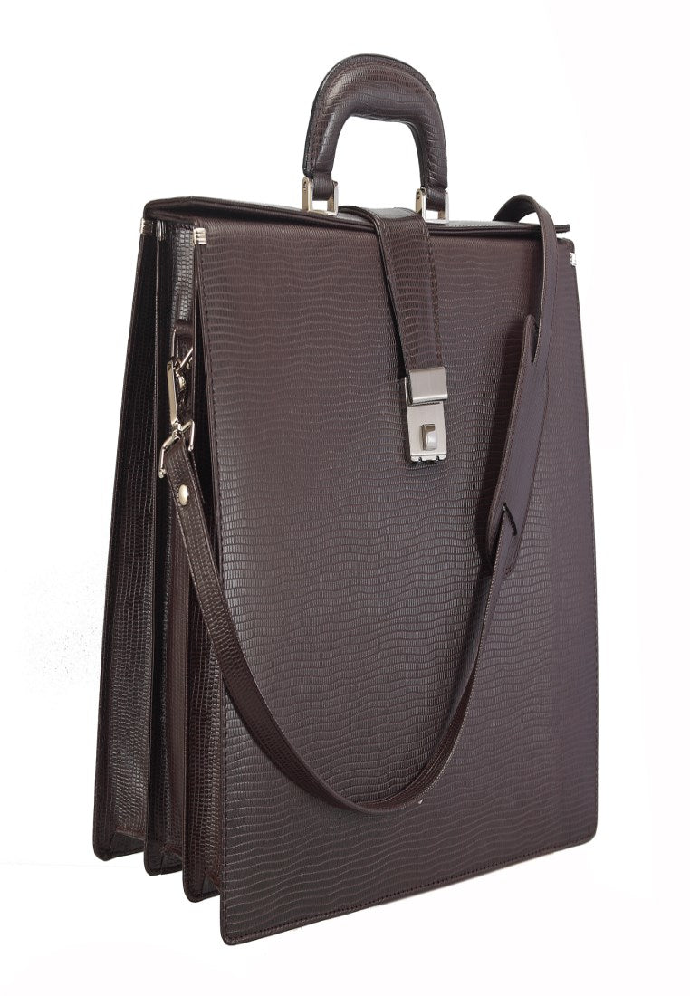 Paul Laptop, Portfolio Office Executive Bag - Brown