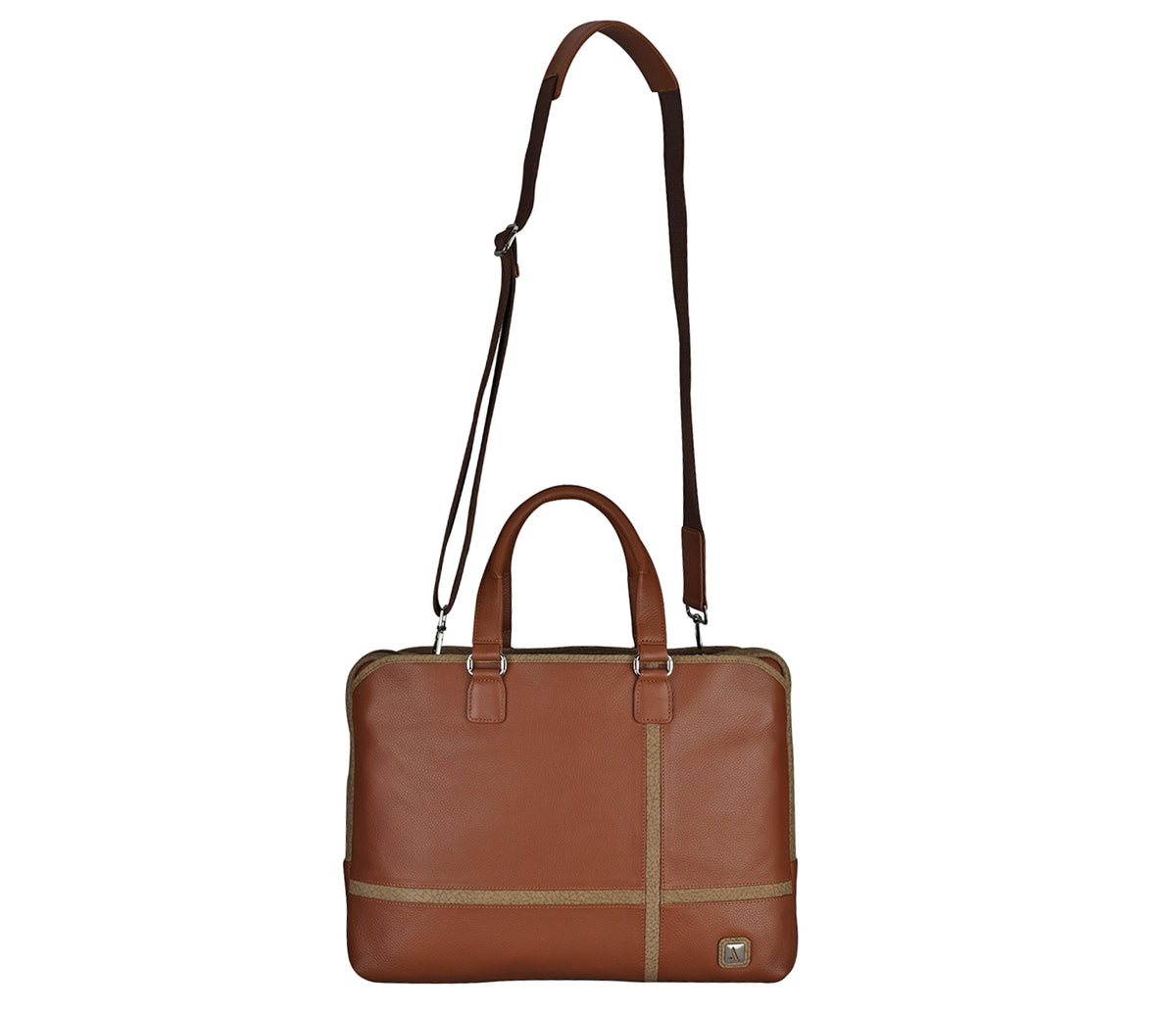 Samuel Laptop, Portfolio Bag - Tan