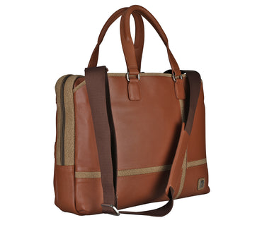 Samuel Laptop, Portfolio Bag - Tan