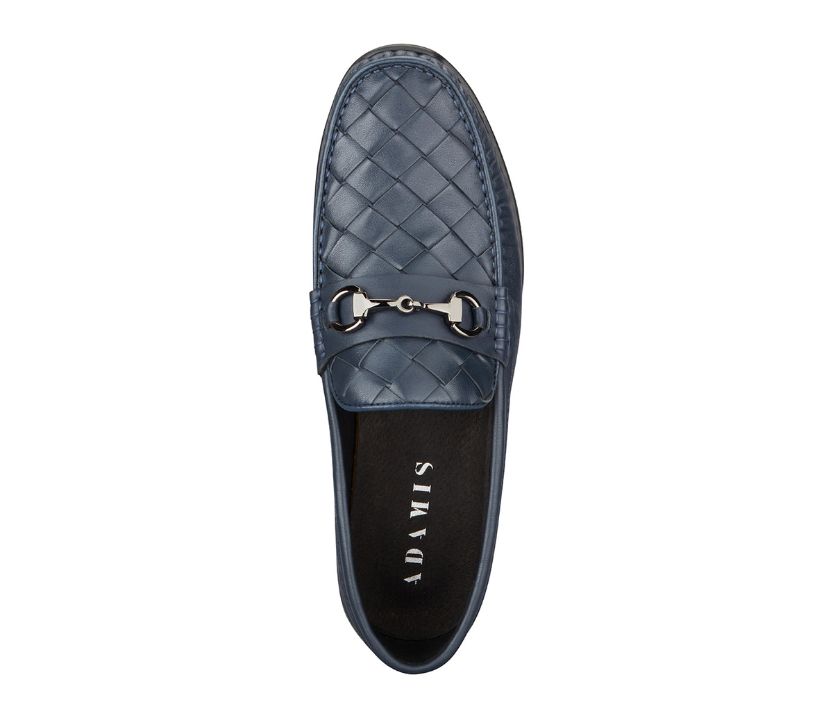 Weaved Moccasin With Metal Bit - Blue