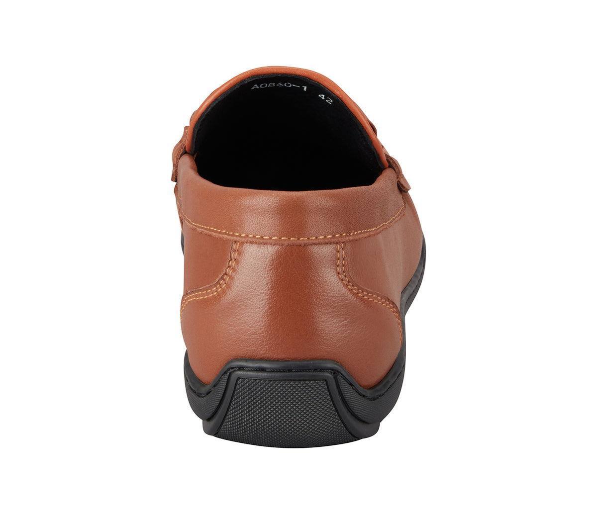 Weaved Look Moccasin With Metal Bit - Tan
