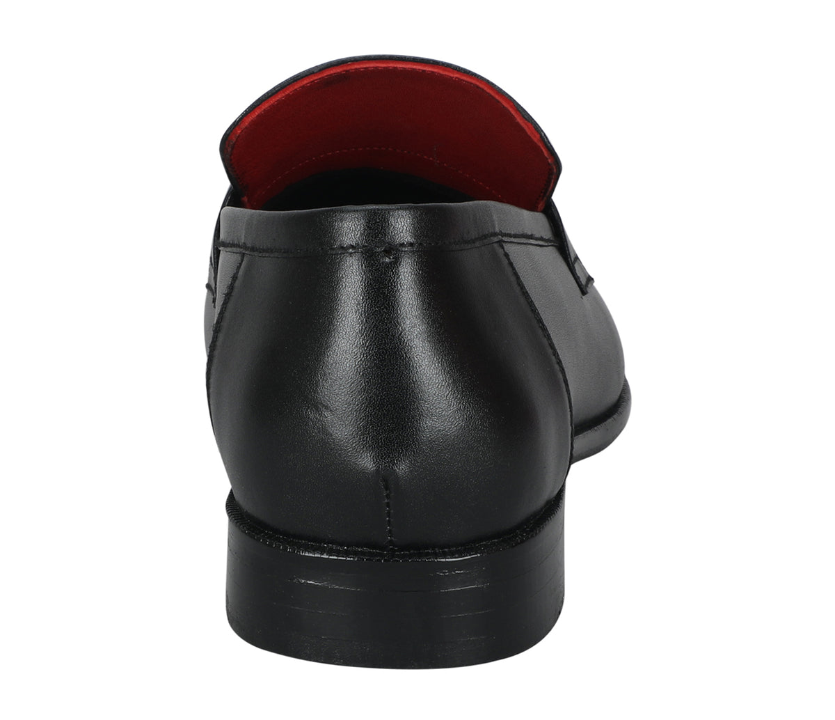 Loafer with Centre Frill and Ornament - Black