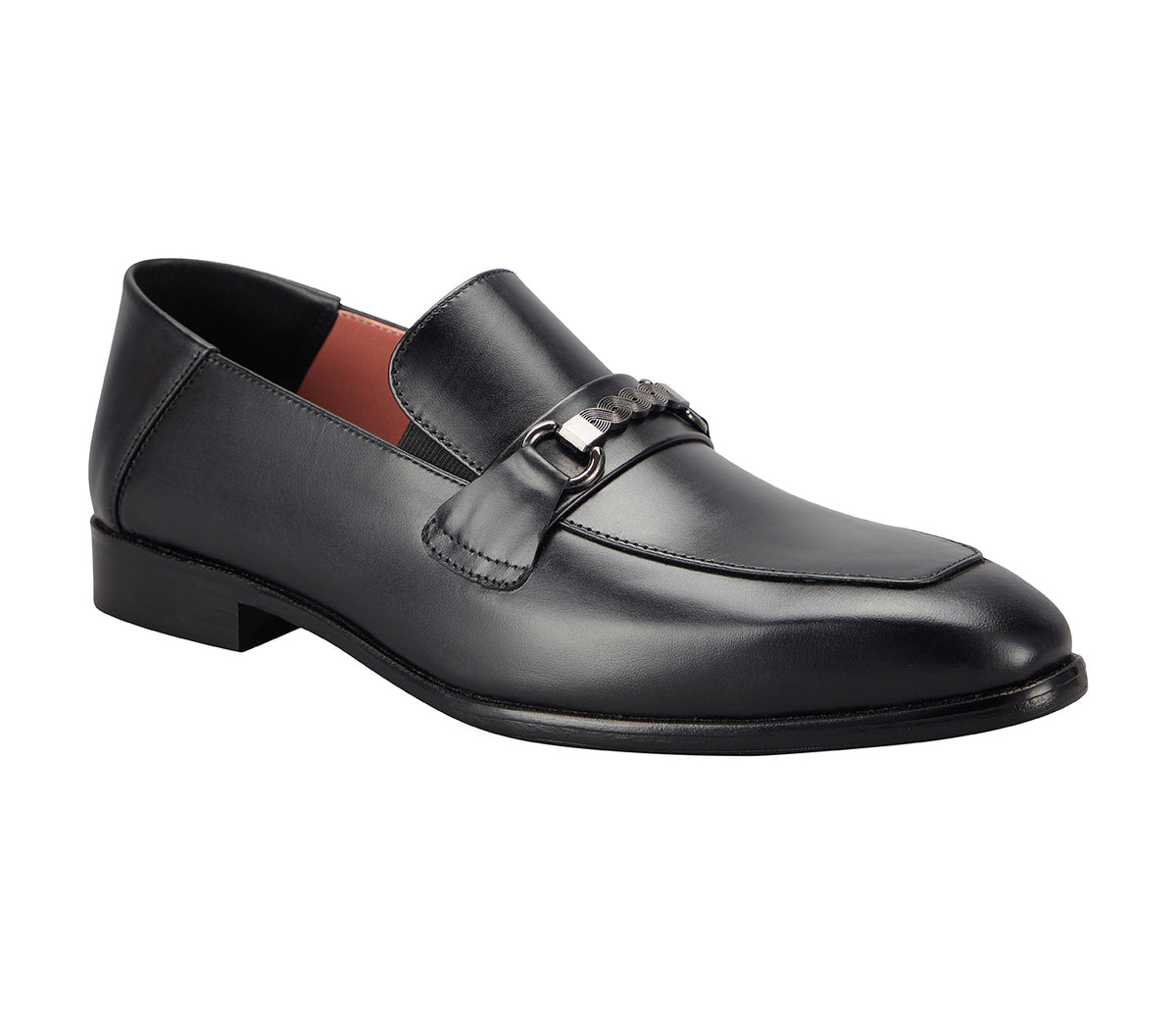 Loafer with Centre Ornament - Black