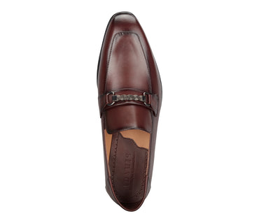 Loafer with Centre Ornament - Wine