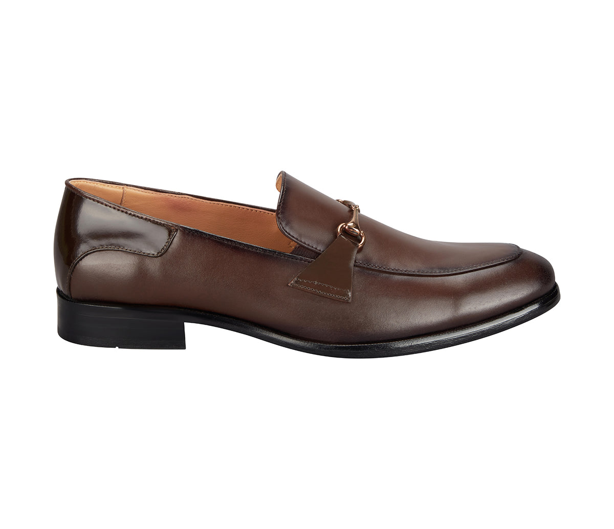 Loafer with Centre Ornament  - Brown
