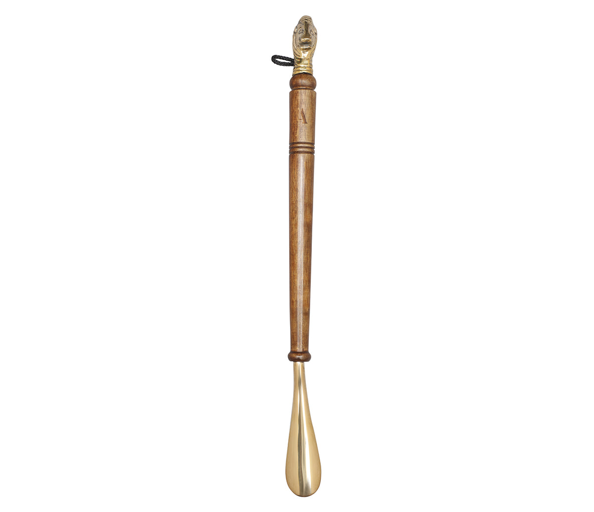 Shoe Horn In Metal & Wood Finish With Adamis Signature - Ast Colr