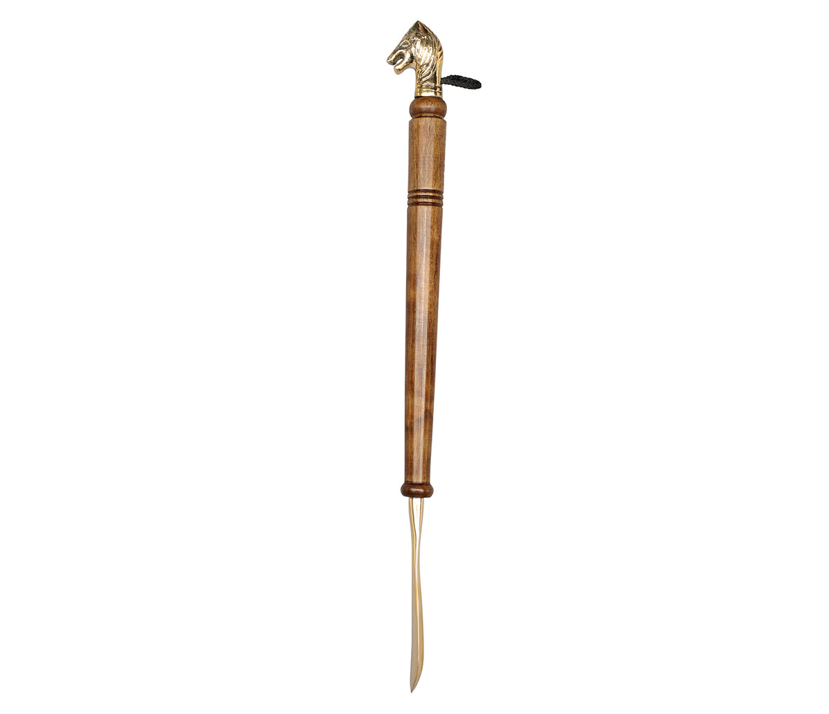 Shoe Horn In Metal & Wood Finish With Adamis Signature - Ast Colr