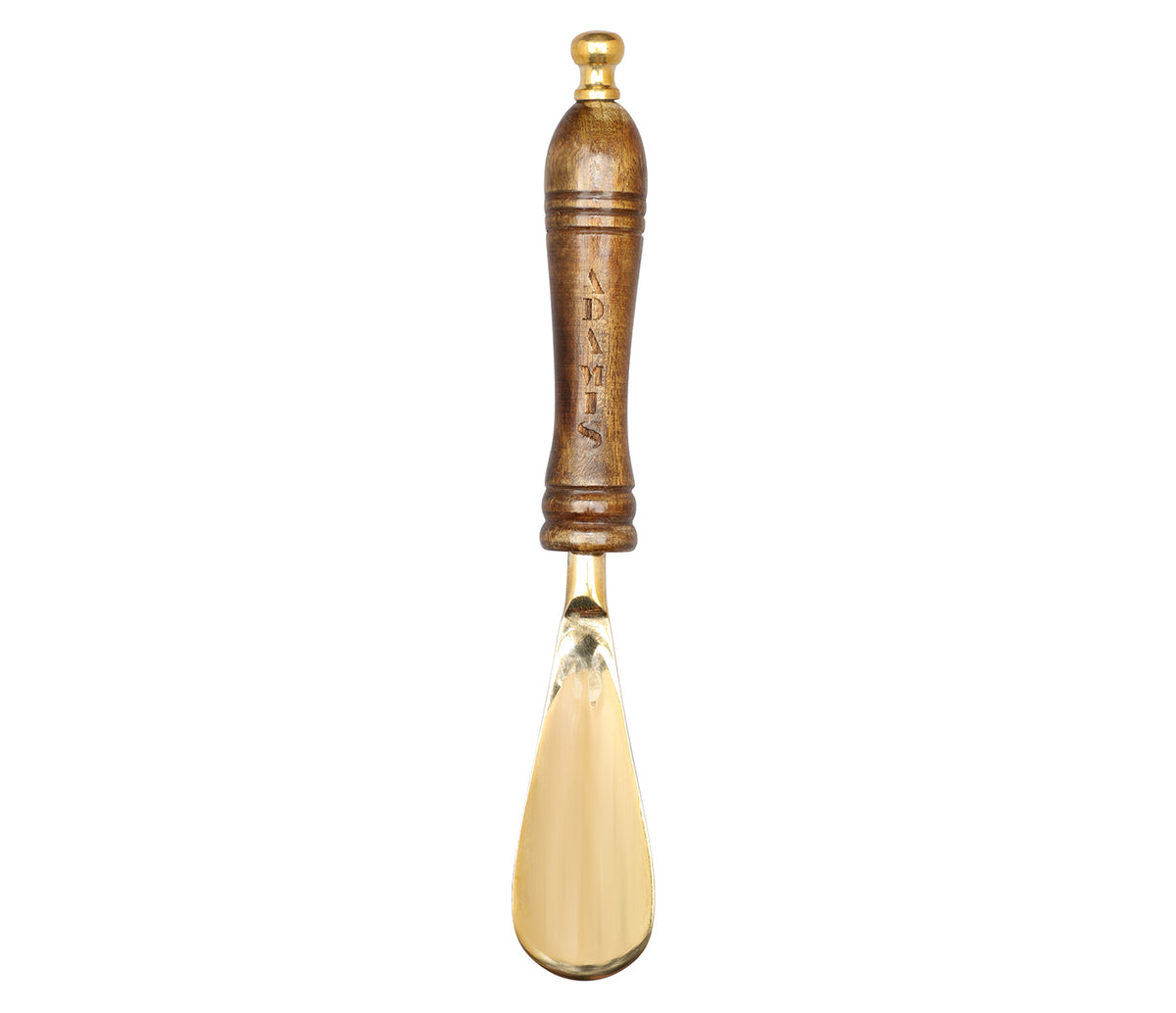 Shoe Horn In Metal & Wood Finish With Adamis Signature - Ast Clr
