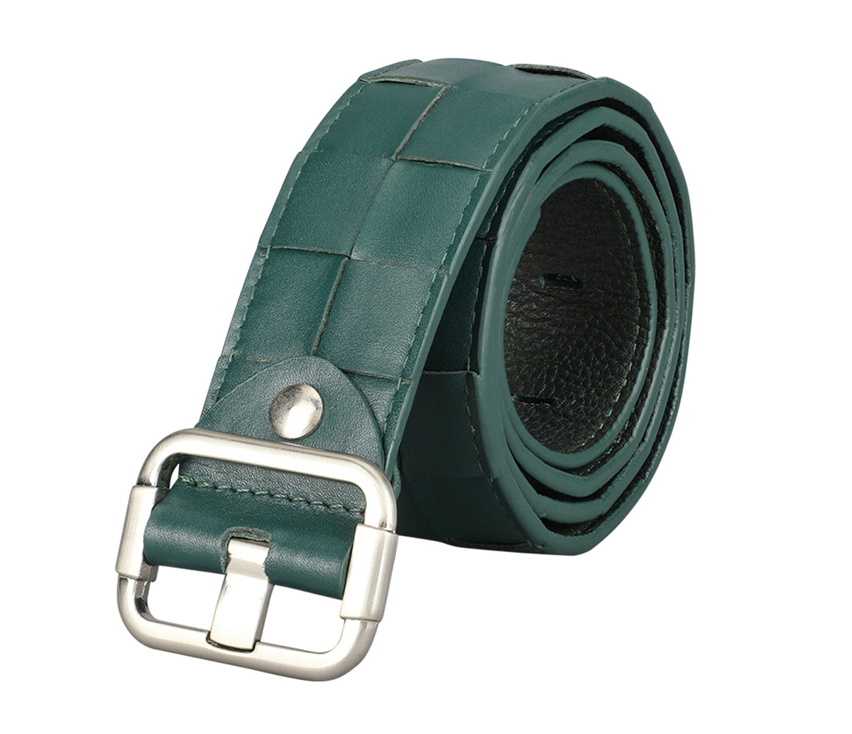 Women's stylish belt in Genuine Leather - Green