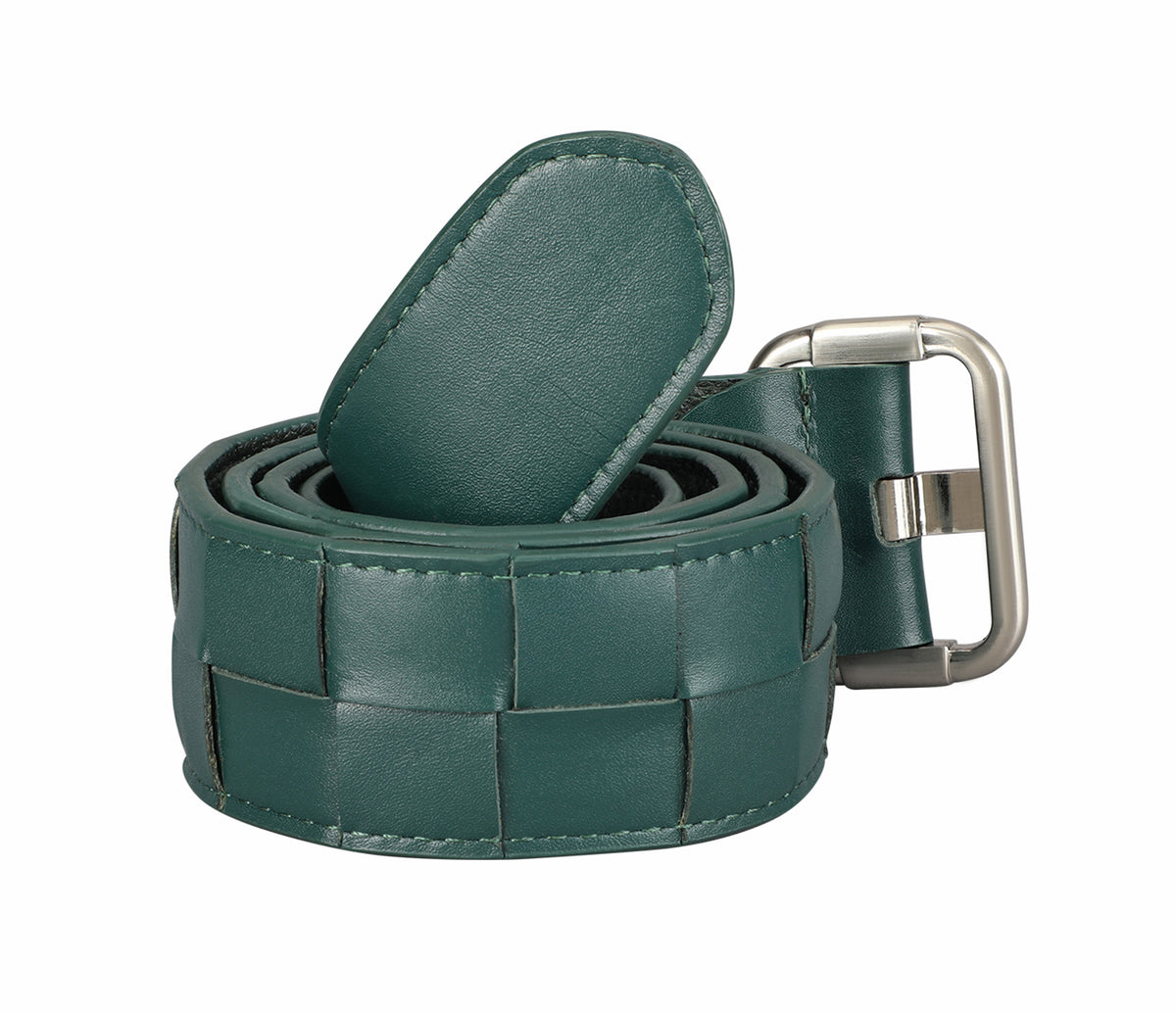Women's stylish belt in Genuine Leather - Green