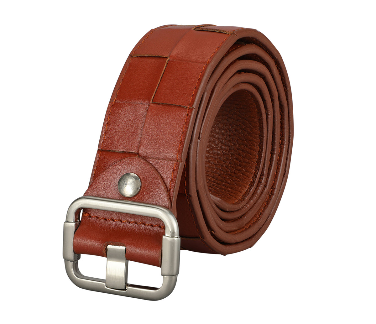 Women's stylish belt in Genuine Leather - Tan