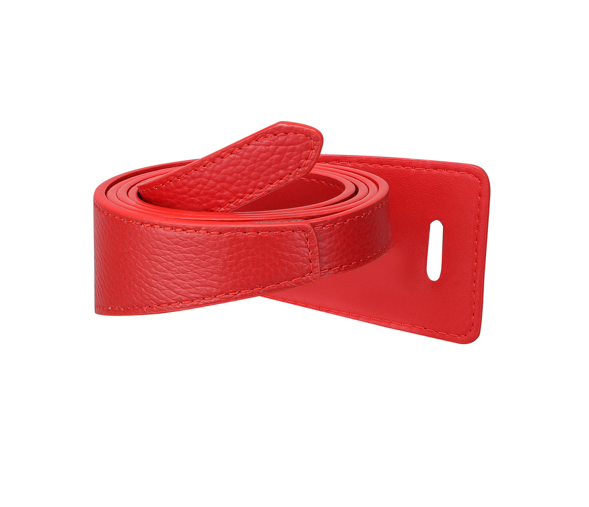 Women's stylish belt in Genuine Leather - Red