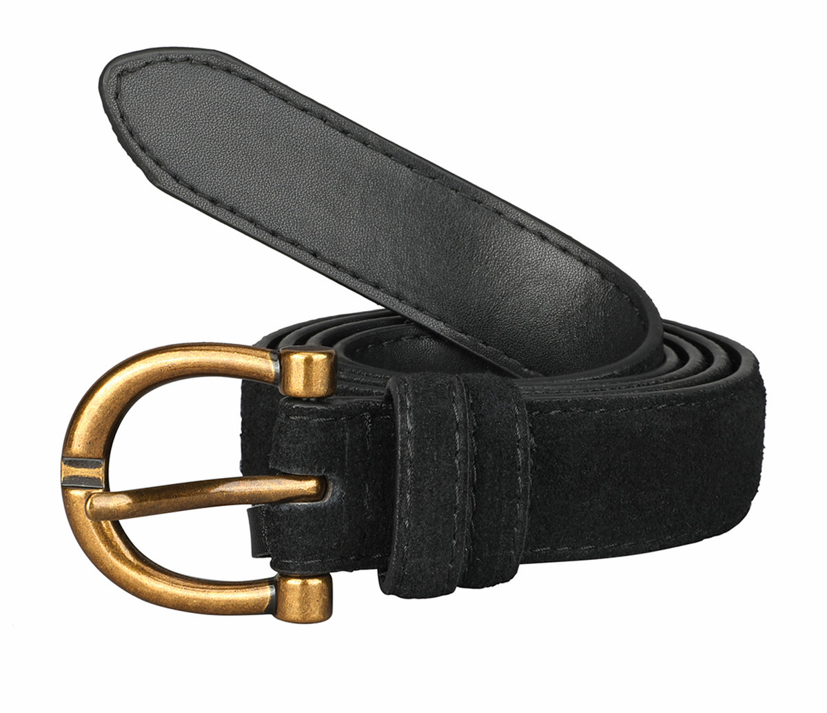 Women's stylish belt in Leather - Black