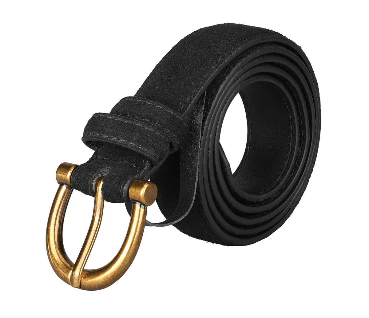 Women's stylish belt in Leather - Black