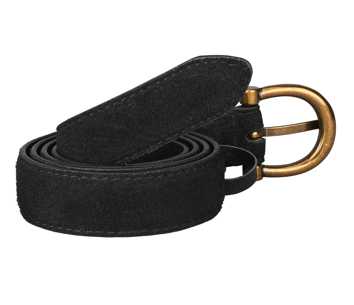 Women's stylish belt in Leather - Black