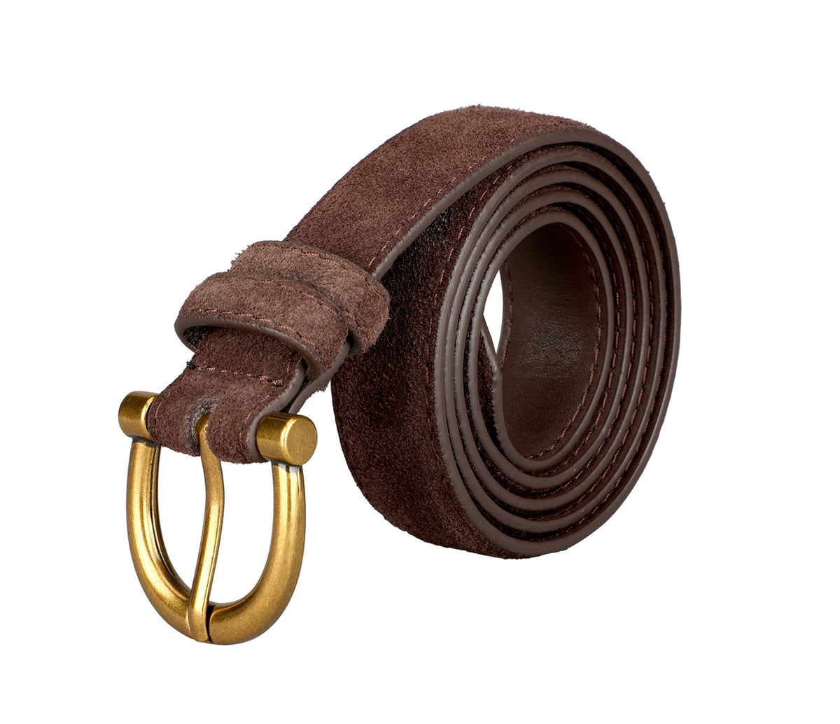 Women's stylish belt in Leather - Brown