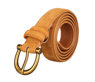 Women's stylish belt in Leather - Tan
