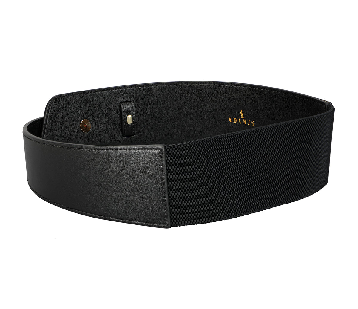 Women's stylish belt in Genuine Leather - Black