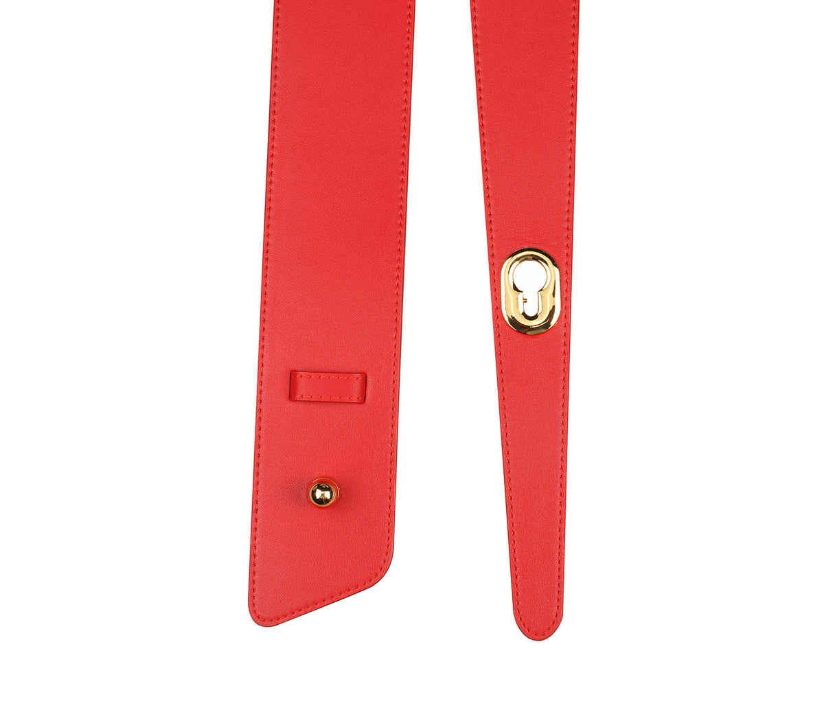 Women's stylish belt in Genuine Leather - Red