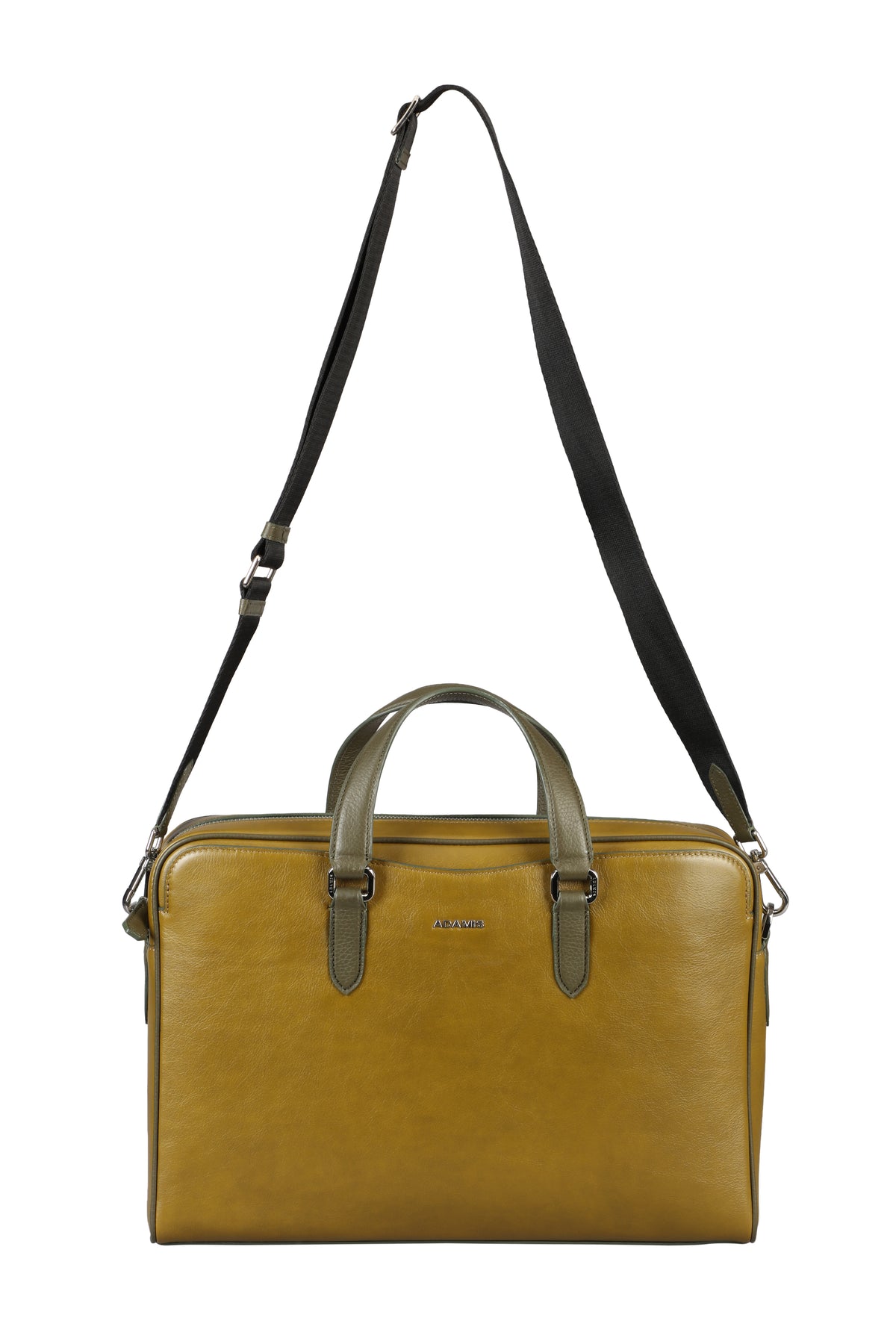 Antonio Laptop, Portfolio Office Executive Bag in Genuine Leather - Lt. Green