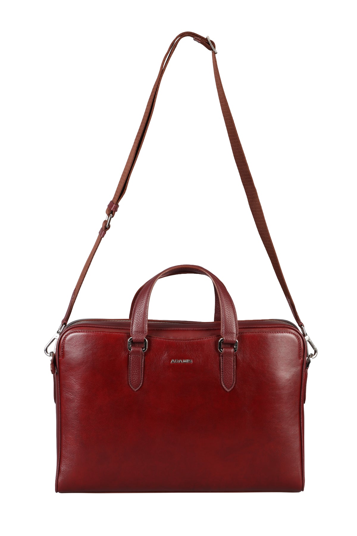 Antonio Laptop, Portfolio Office Executive Bag in Genuine Leather - Brown
