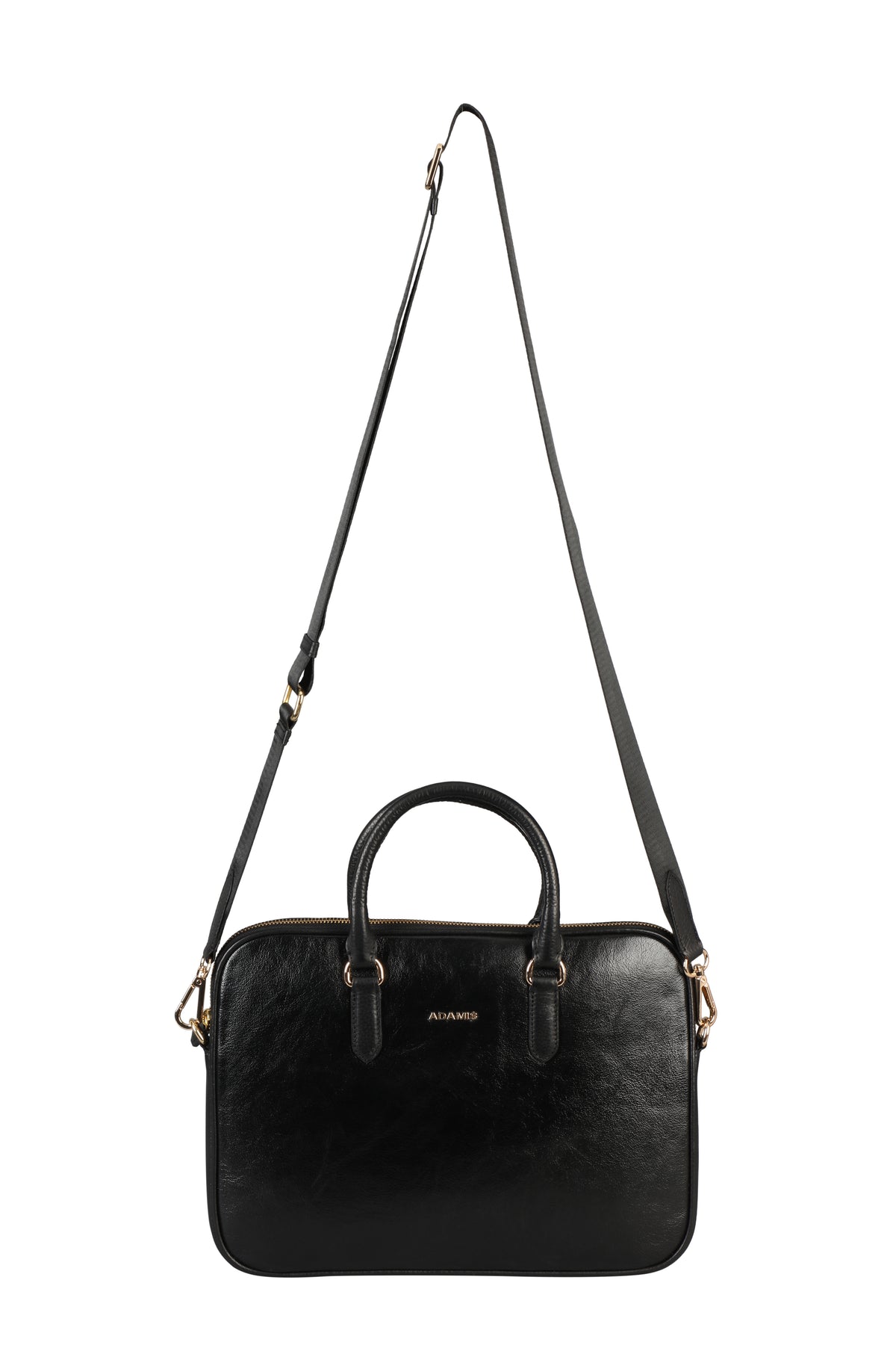 Jorge Laptop, Portfolio Office Executive Bag in Genuine Leather - Black
