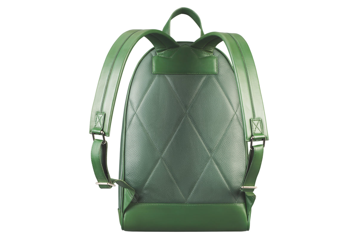 Miguel Laptop, Portfolio Office Executive Bag in Genuine Leather - Green