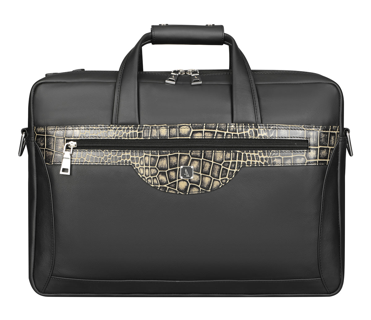 Ramiro Laptop, Portfolio Office Executive Bag - Black