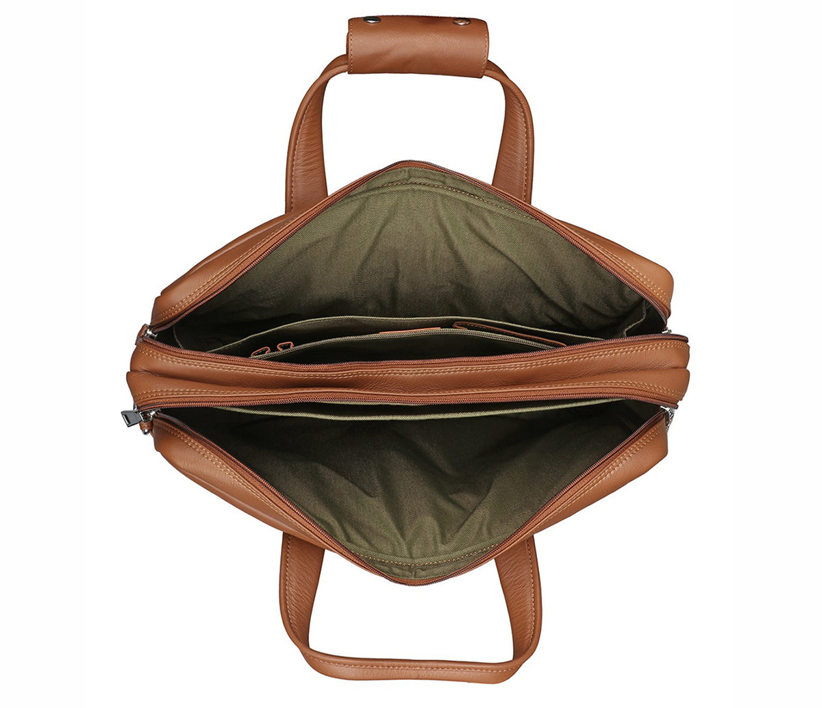 Ramiro Laptop, Portfolio Office Executive Bag - Tan