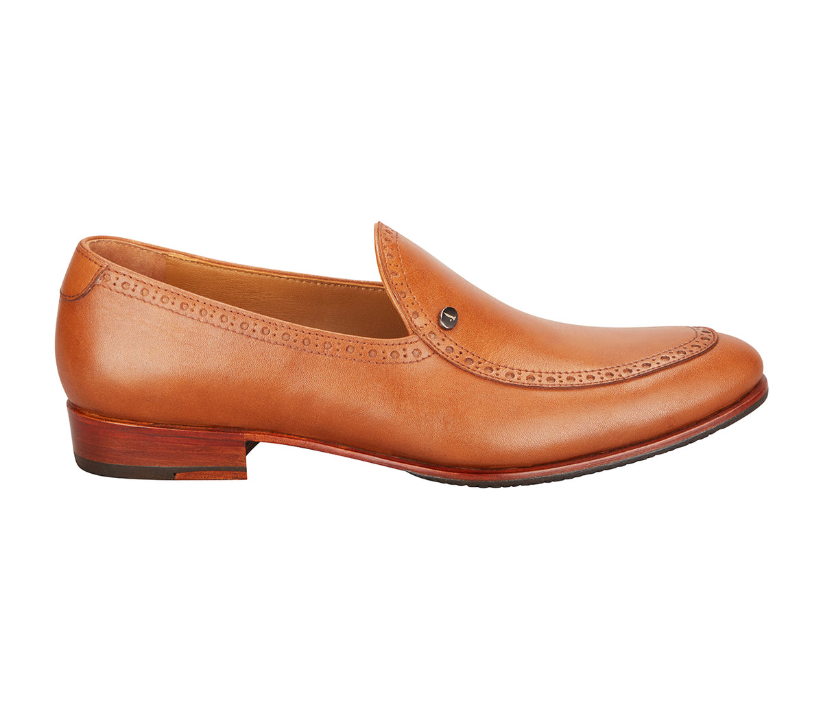 Loafer In Smooth Leather - Tan