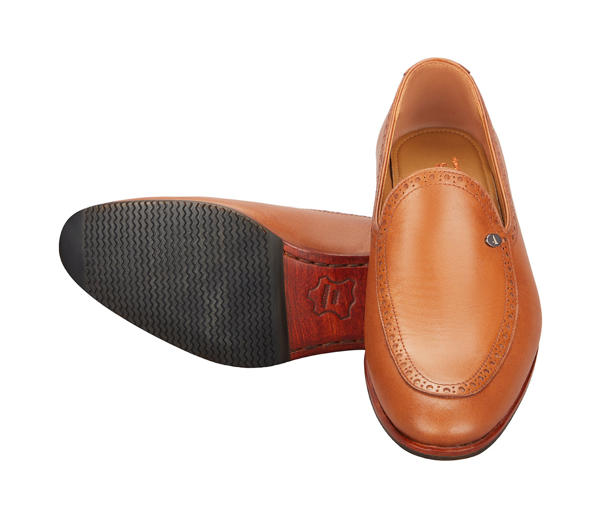 Loafer In Smooth Leather - Tan