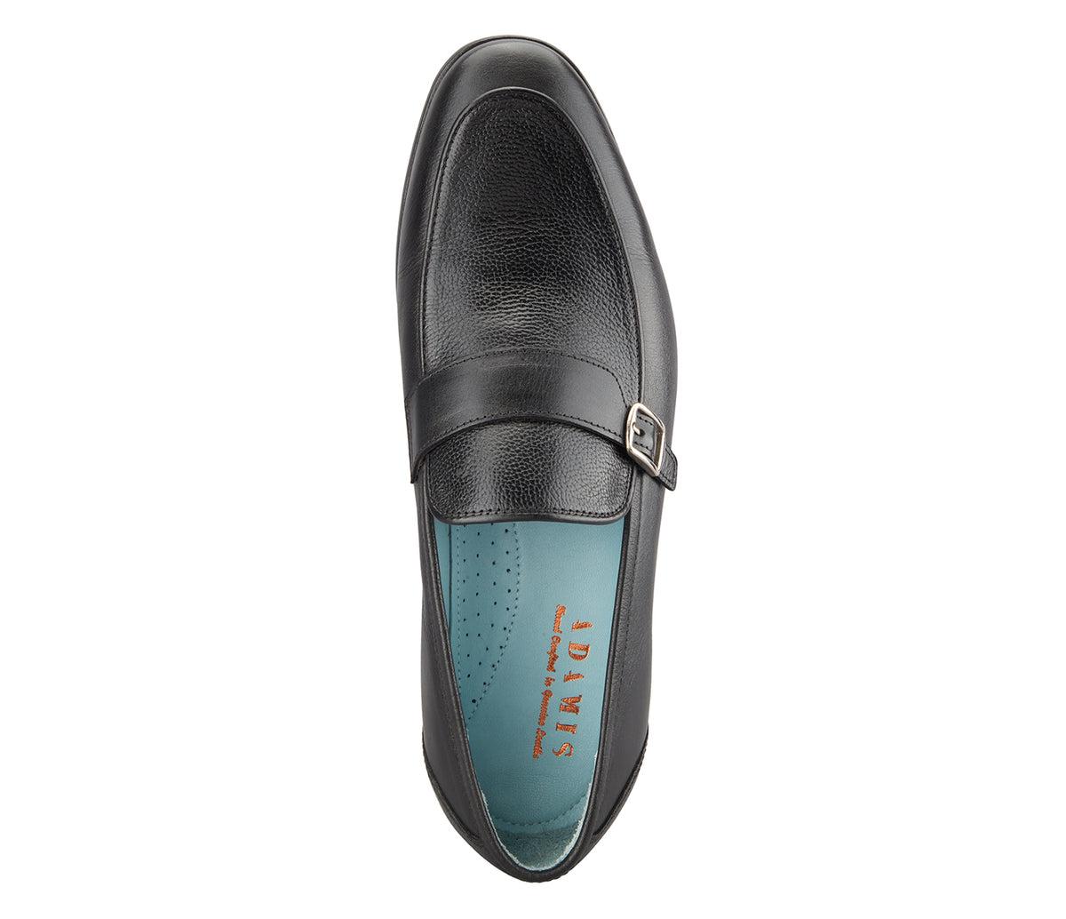 Loafer with Side Buckle - Black