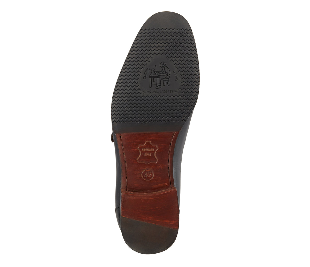 Loafer with Side Buckle - Black