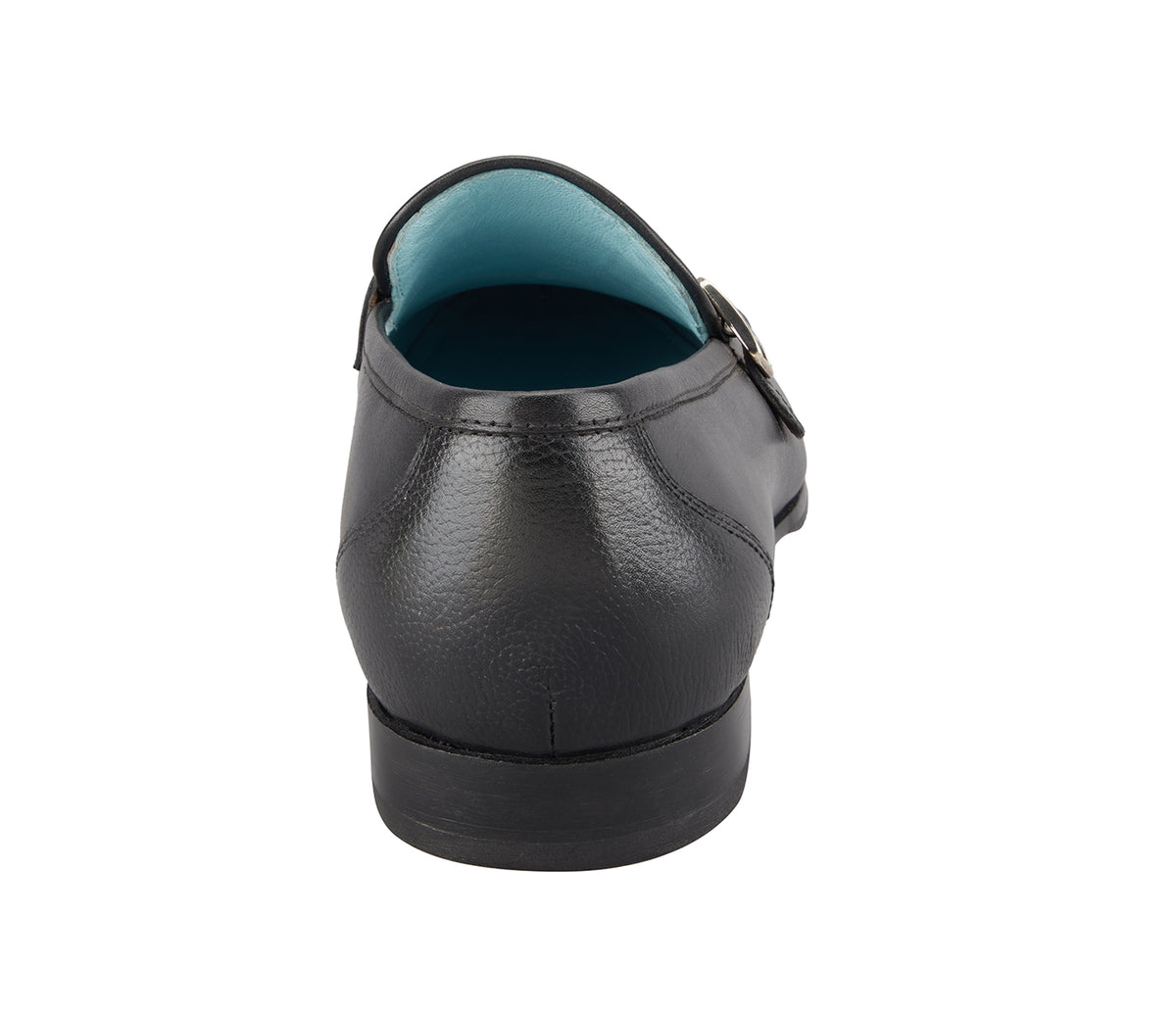 Loafer with Side Buckle - Black