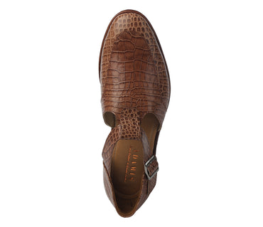 Sandal with Side Adjustable Buckle - Tan