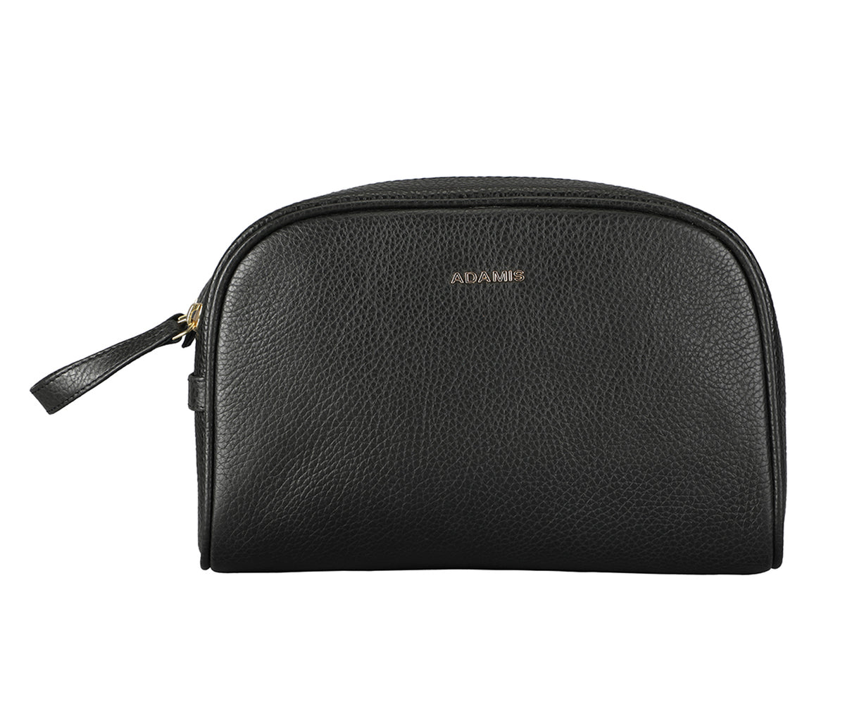 Unisex Wash & Toiletry Travel Pouch - Black
