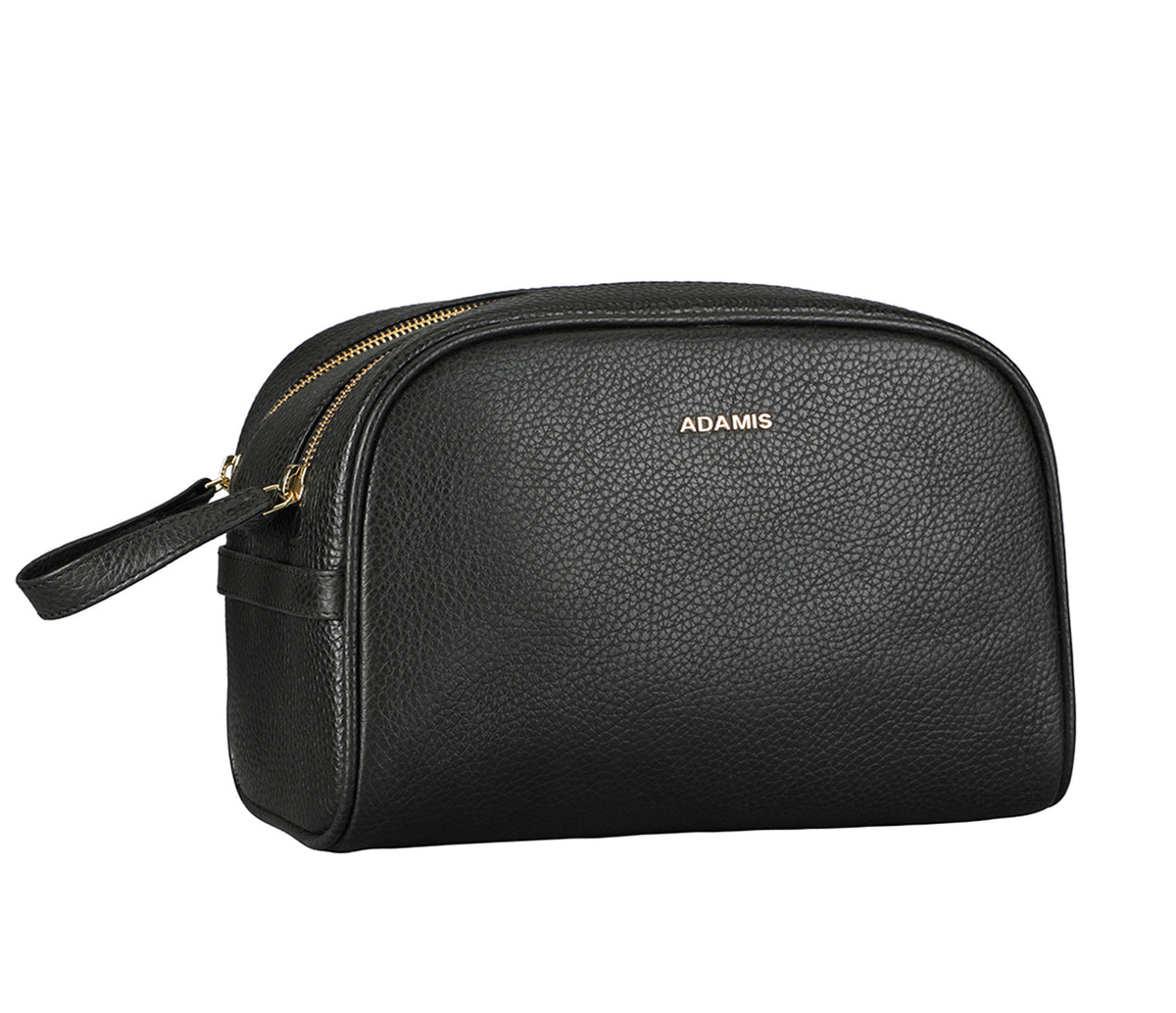 Unisex Wash & Toiletry Travel Pouch - Black