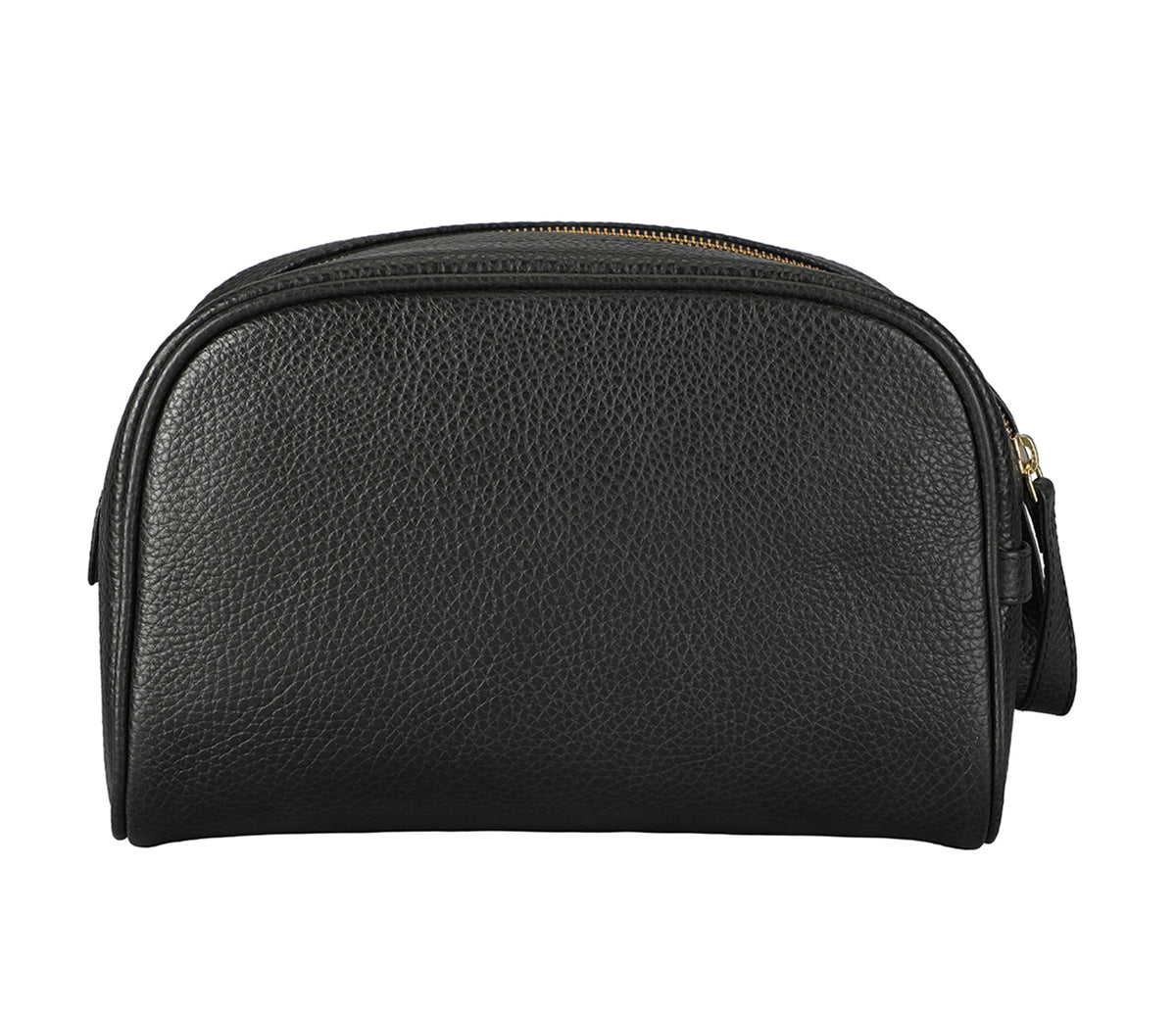 Unisex Wash & Toiletry Travel Pouch - Black