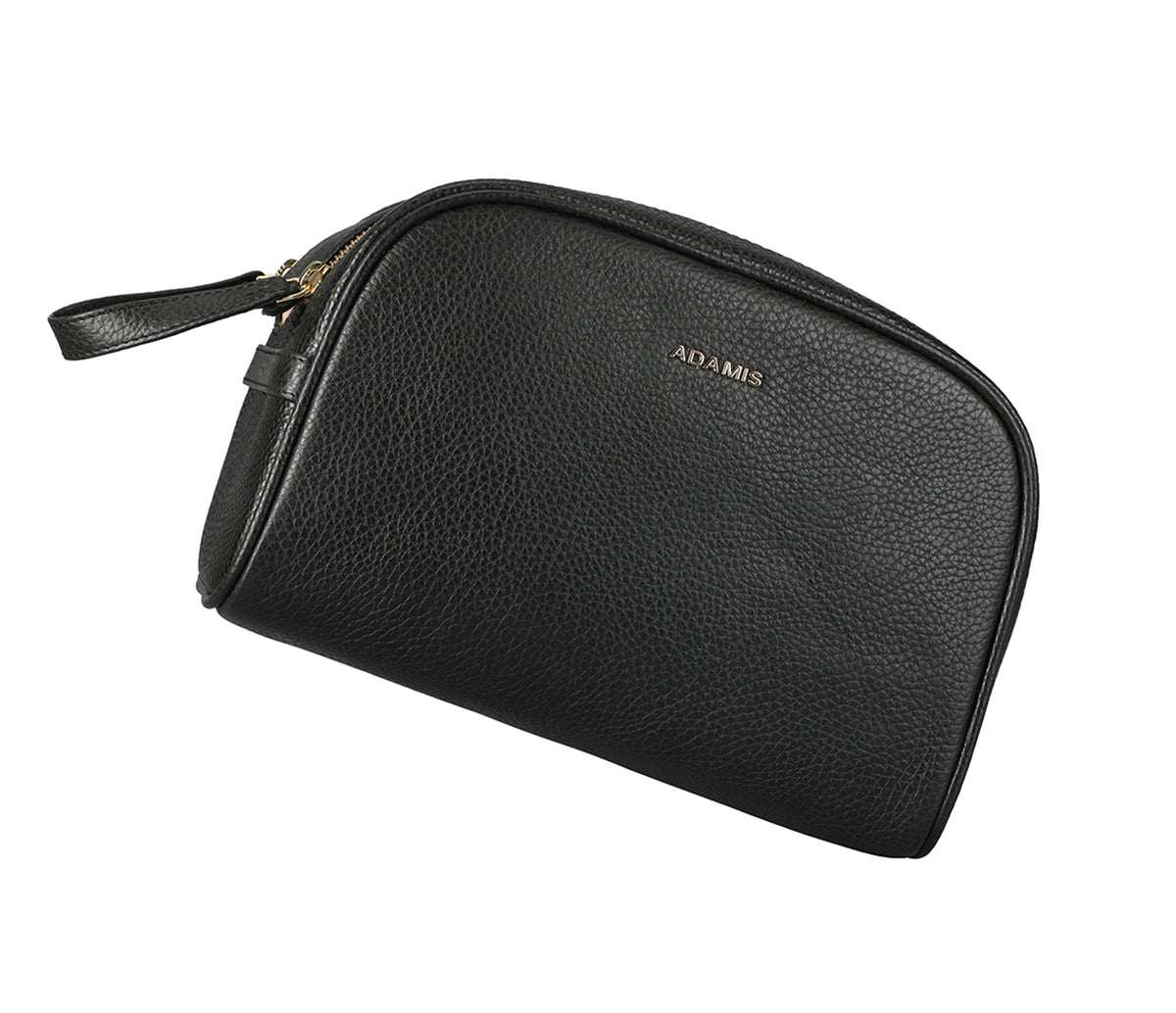 Unisex Wash & Toiletry Travel Pouch - Black