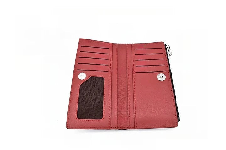 Claudita Womens Wallet - Black / Red