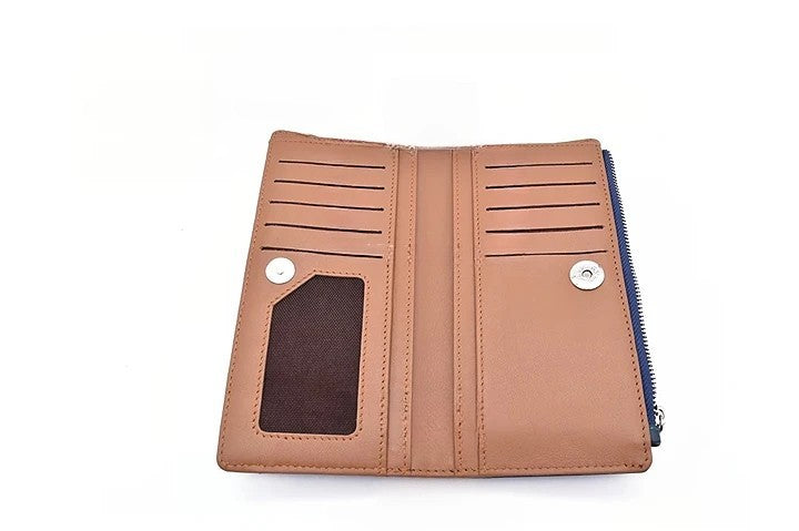 Claudita Womens Wallet-Blue/Beige
