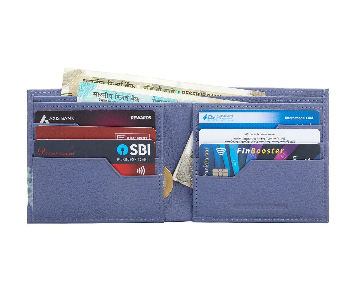 Alfred Mens Wallet - Lt Blue
