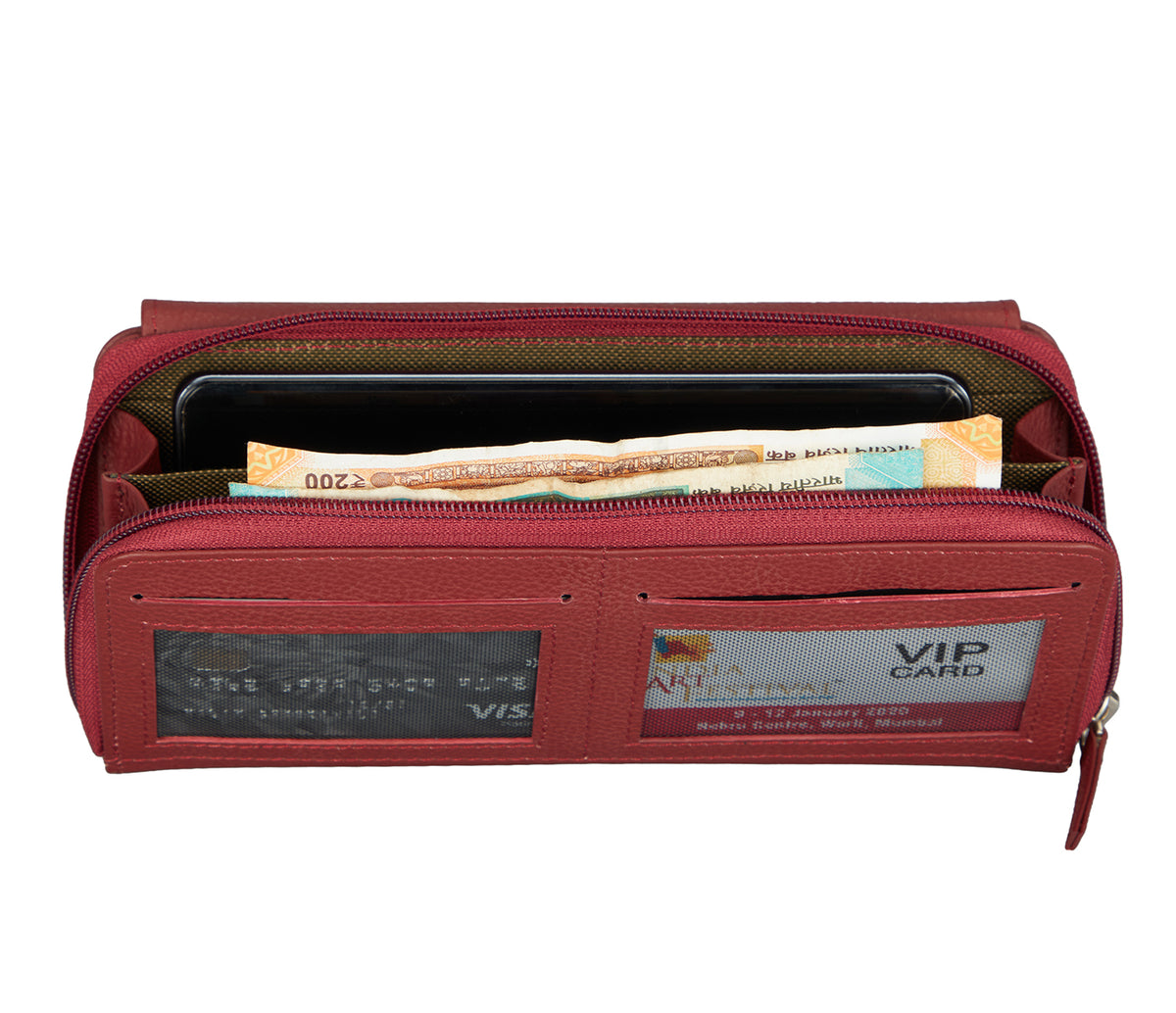 Leonor Womens Wallet - Red