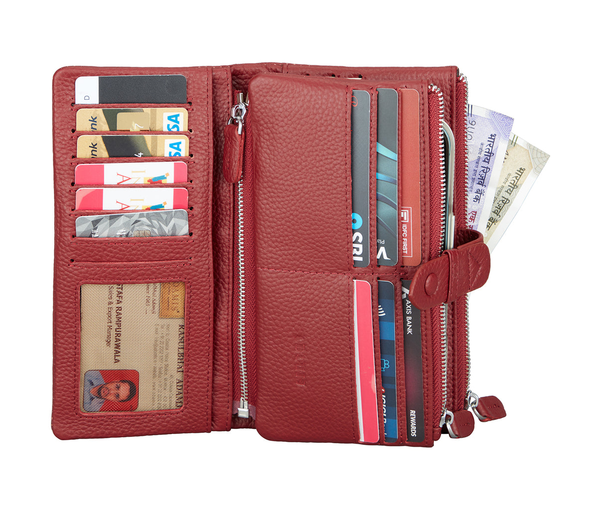 Marta Womens Wallet - Wine