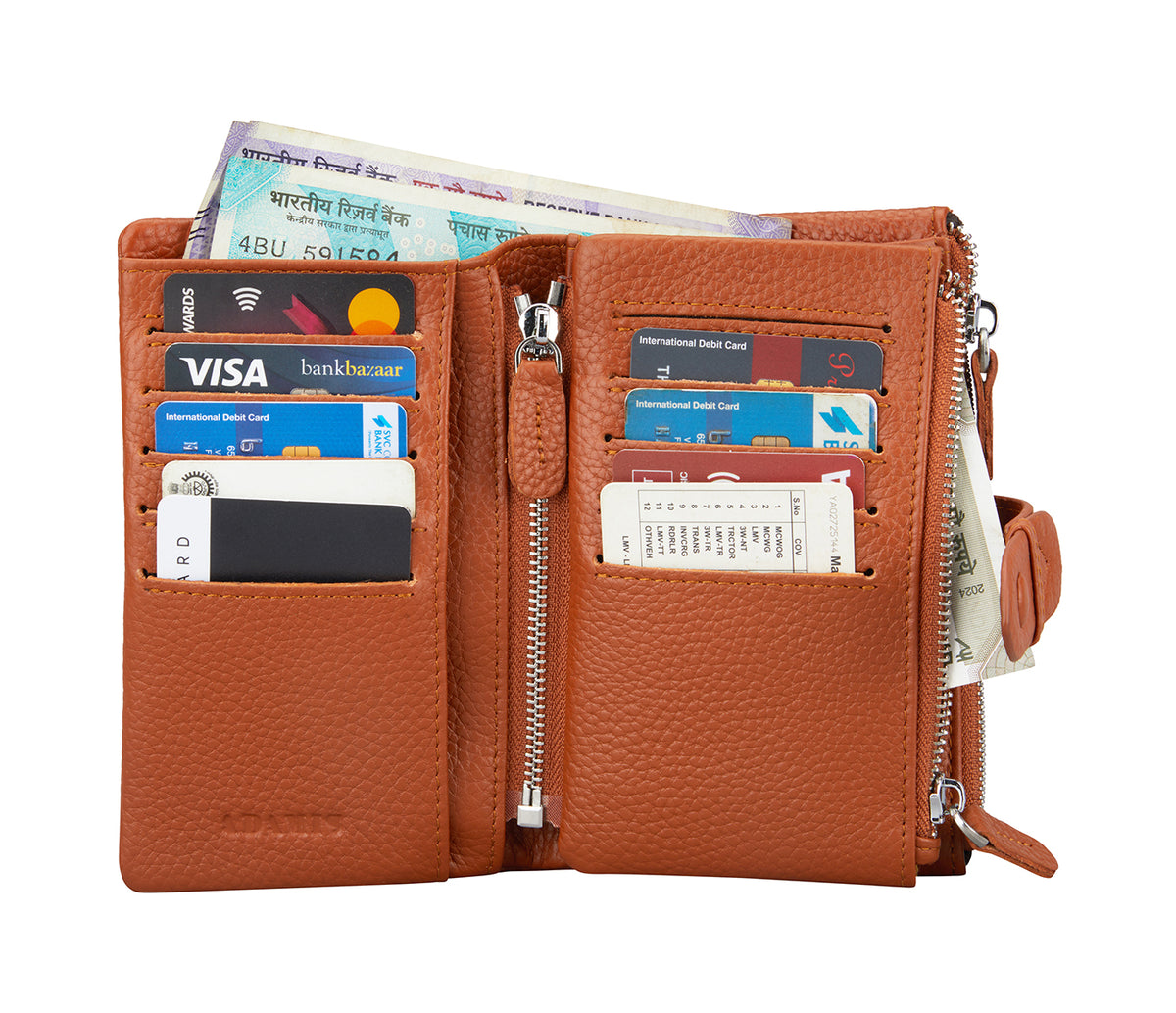 Carmen Womens Wallet - Tan