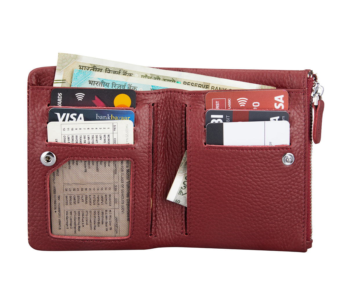 Verena Womens Wallet - Wine