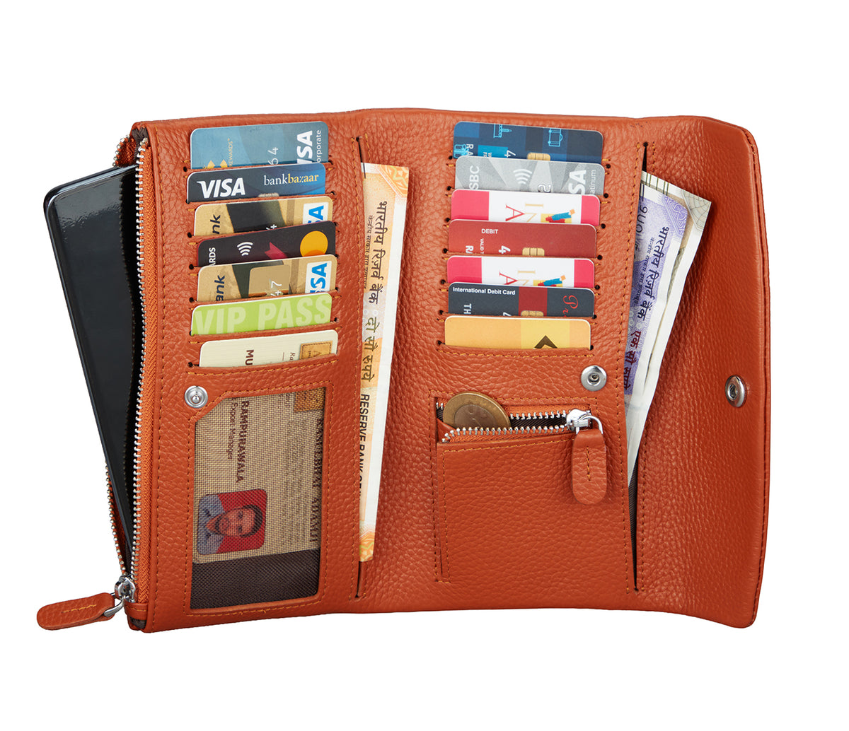 Elodia Womens Wallet - Tan