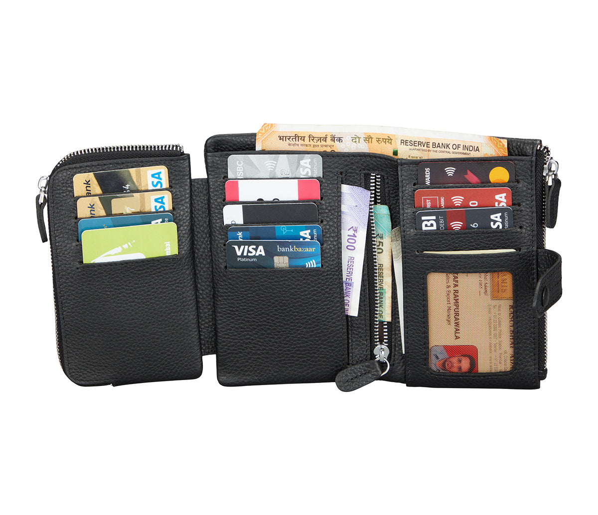 Cintia Womens Wallet - Black